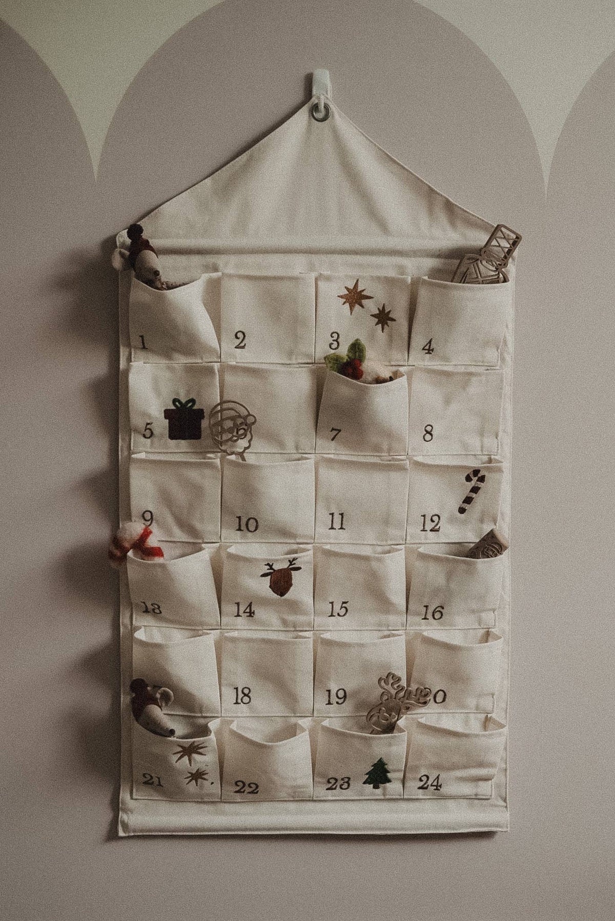 Reusable Fabric Christmas Advent Calendar