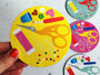 Sewing Coaster - Melamine : Yellow