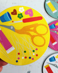Sewing Coaster - Melamine : Yellow