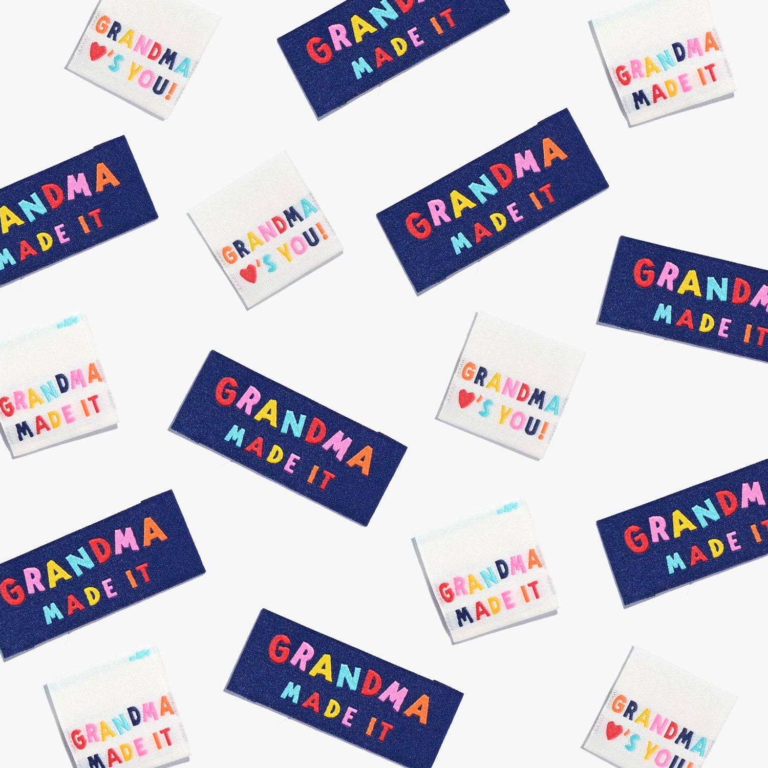 Grandma Made It/Grandma Loves You! Woven Labels