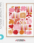 Harvest Grid Cross Stitch Kit