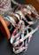 DOUBLE FOLD BIAS BINDING, Palmier White
