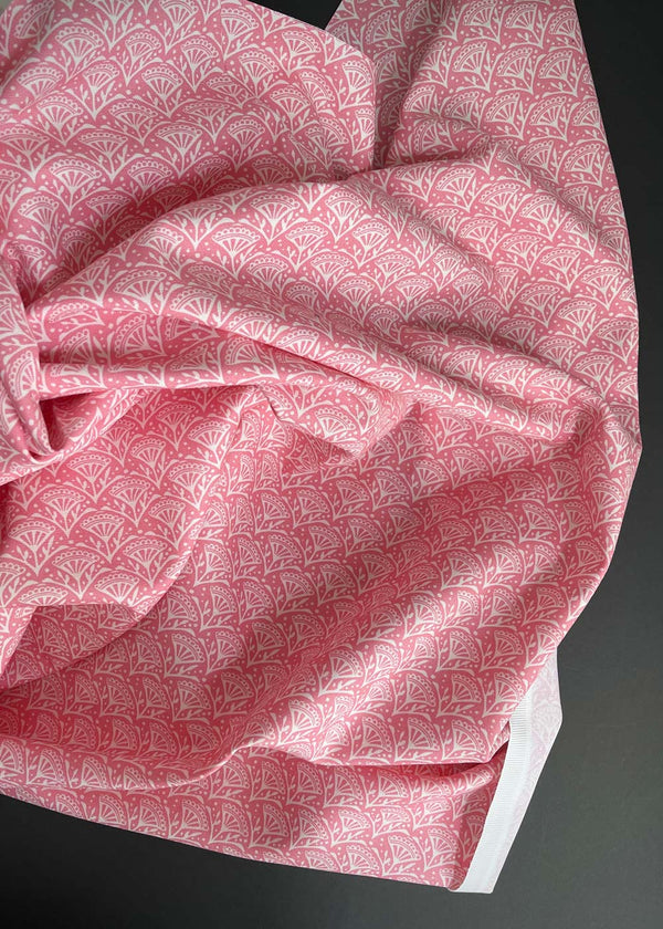 Florence Pink, Cotton Canvas Fabric