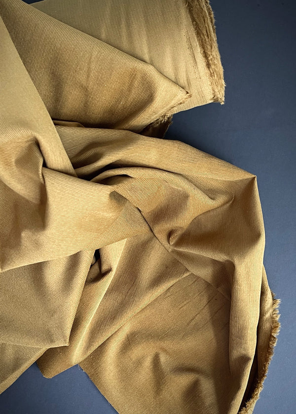 Pinwale Corduroy Fabric - Dark Gold