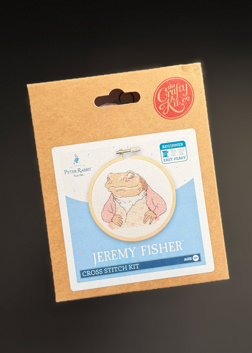 Beatrix Potter - Jeremy Fisher Mini Cross Stitch Kit