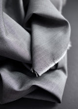 Cross Weave Wool Suiting, Charcoal