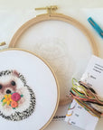 Hedgehog Embroidery Kit