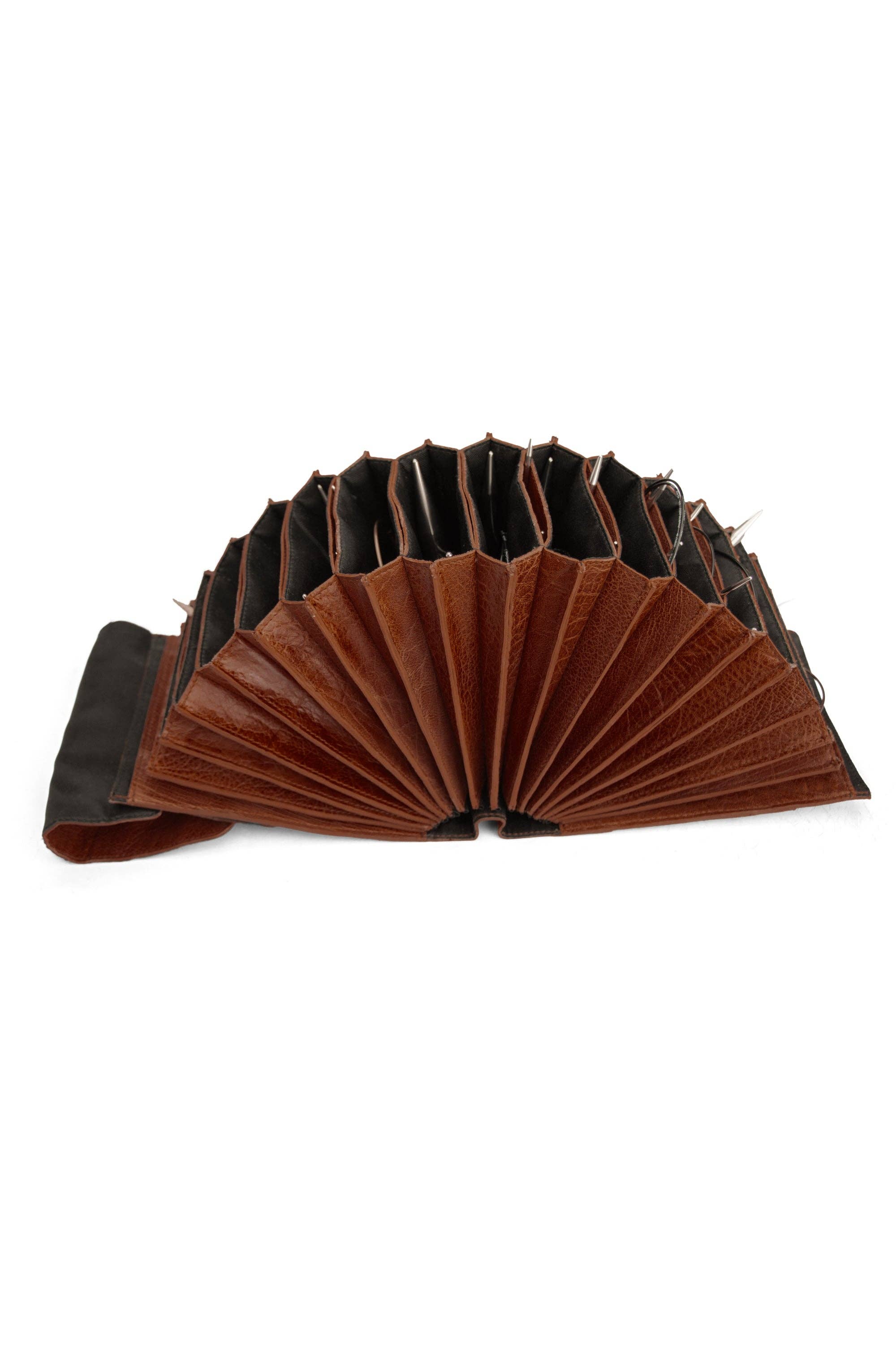 Betina XL Needle Case: Rich Brown