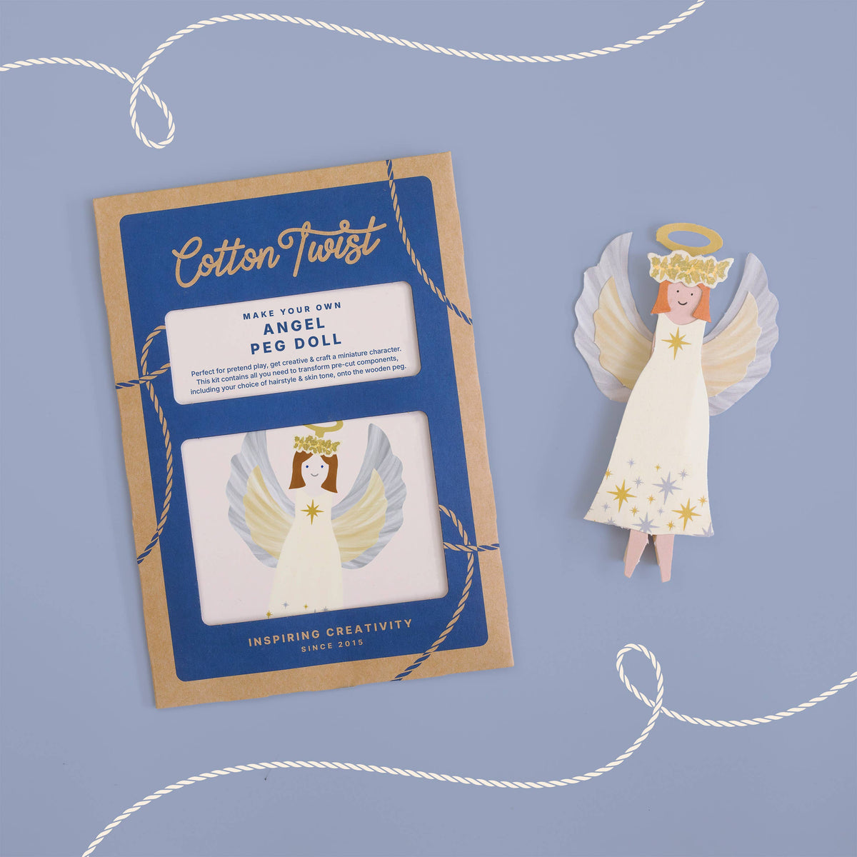Make Your Own Angel Peg Doll