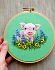 Posing Piglet Embroidery Kit
