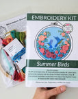 Summer Hummingbird Embroidery Kit