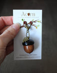 Little Acorn Stitch Marker Keeper