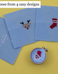 Mini Bauble Cross Stitch Kit: Ho Ho Ho