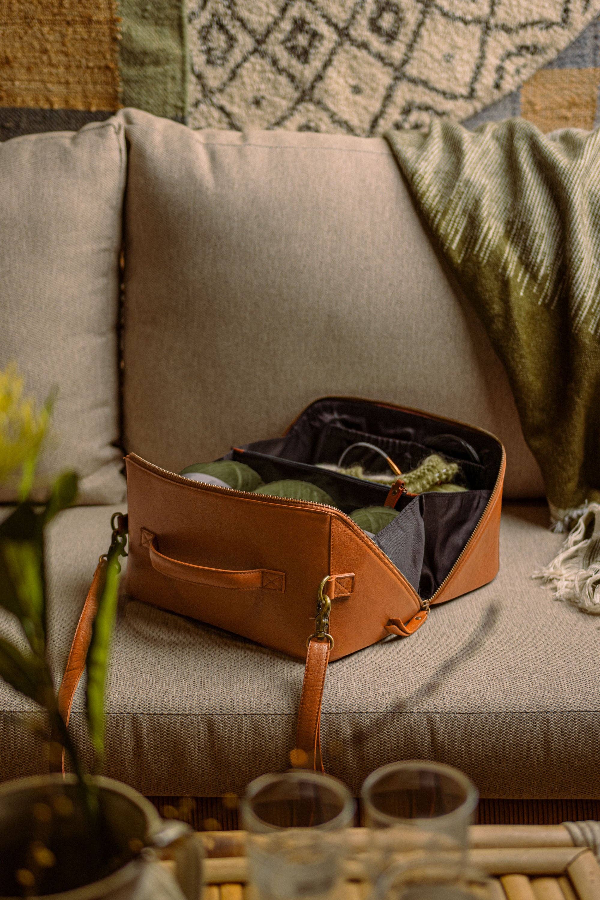 Cleo midi Project Bag: Whisky