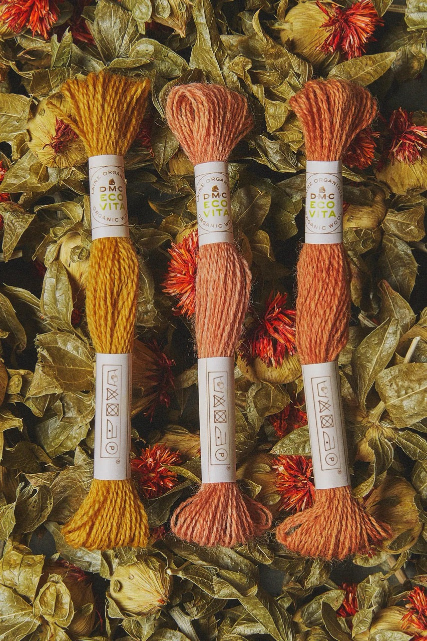 DMC Eco Vita Organic Wool Thread. 203 Lemon Safflower – Miss Maude