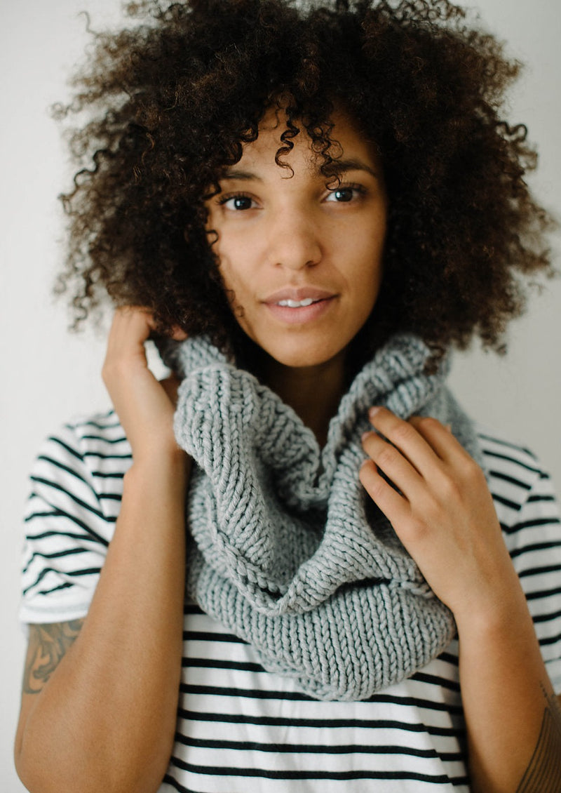 Eris Cowl, Jen Geigly. Print Knitting Pattern