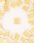 Knit with Love Woven Labels - Knitting Labels