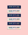 Made With Love & Swear Words Woven Labels
