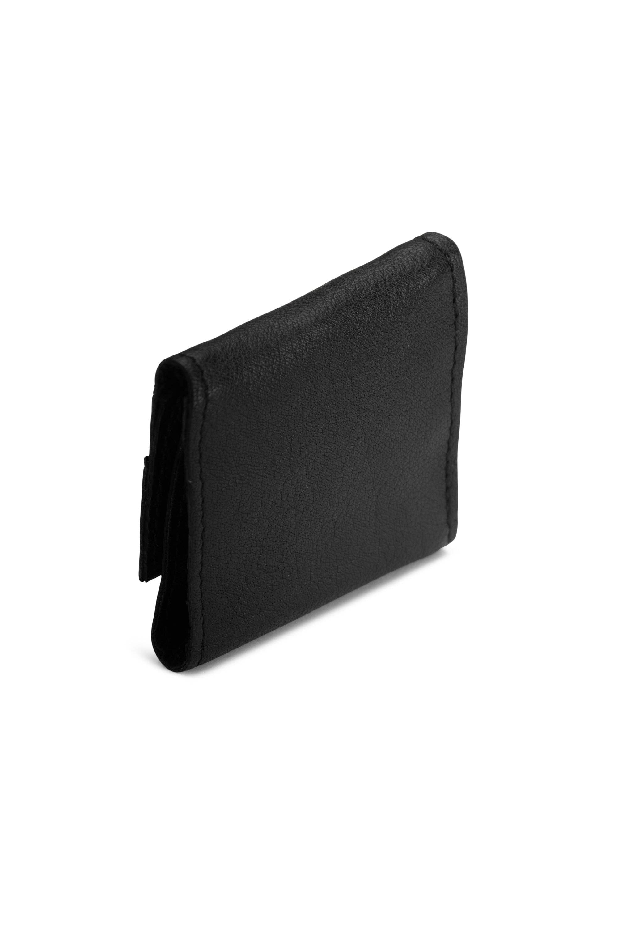 muud, Carla Leather Needle Wallet: Black