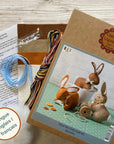 Bunnies - Felt Hand Stitching Kit, Corinne Lapierre
