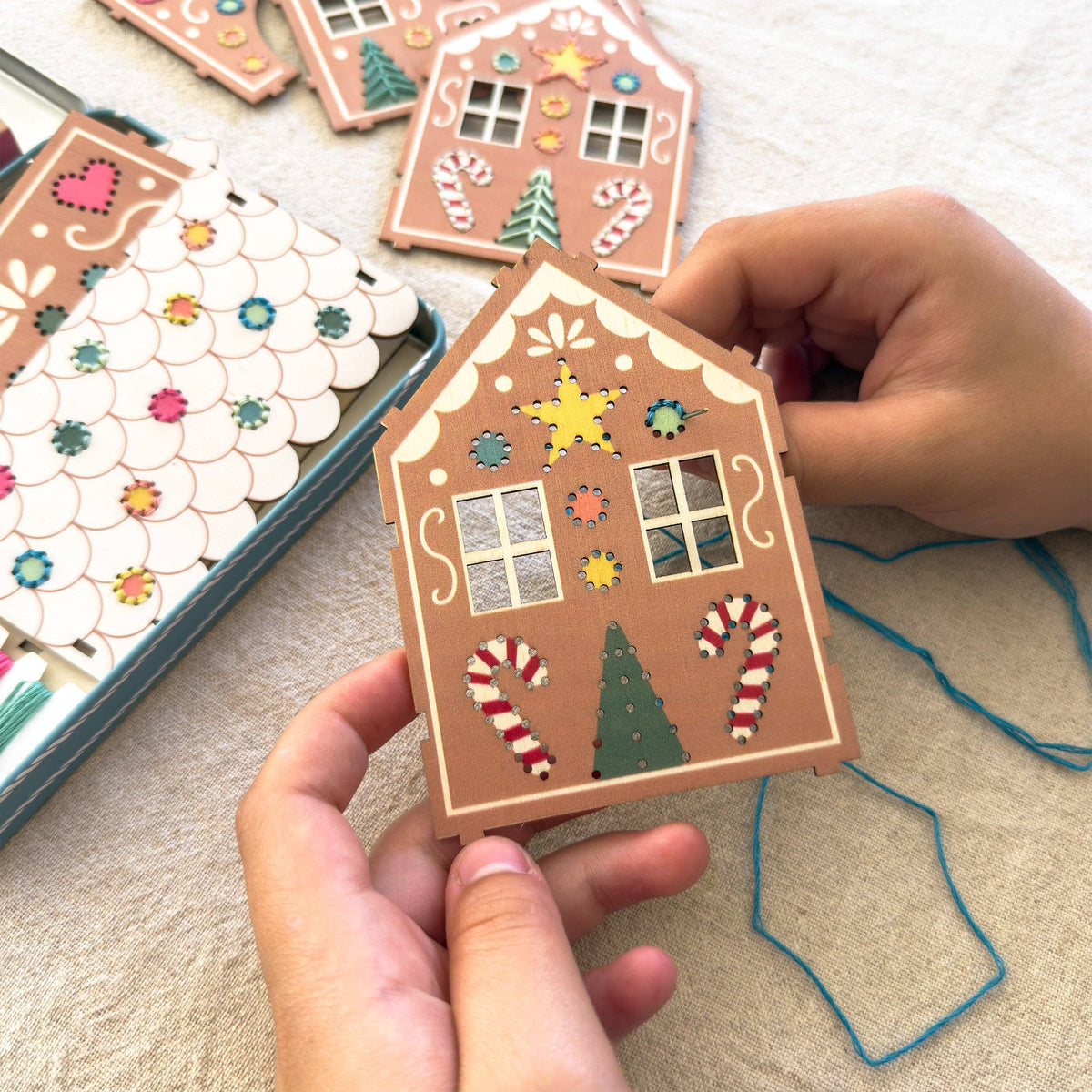 Stitch &amp; Build Gingerbread House Kit