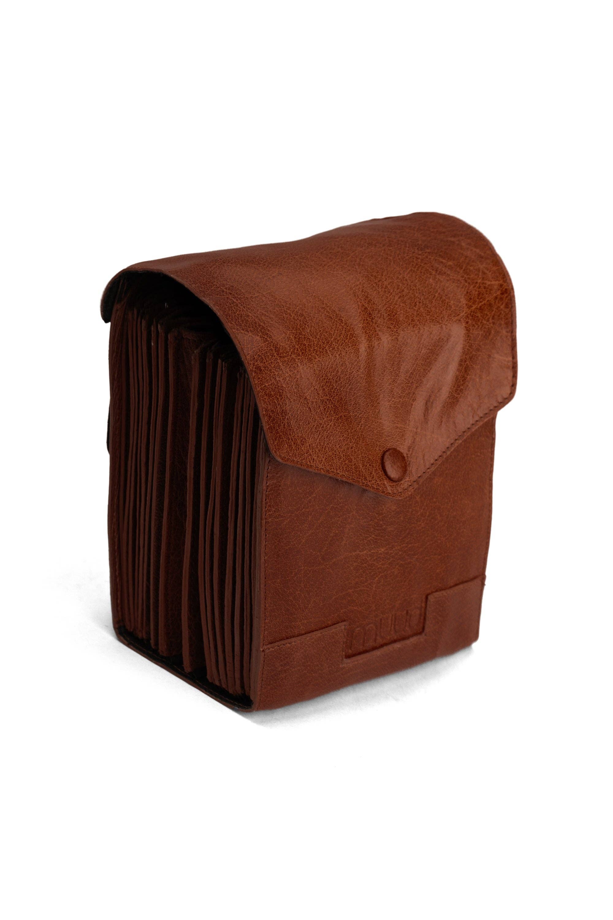 Betina XL Needle Case: Rich Brown