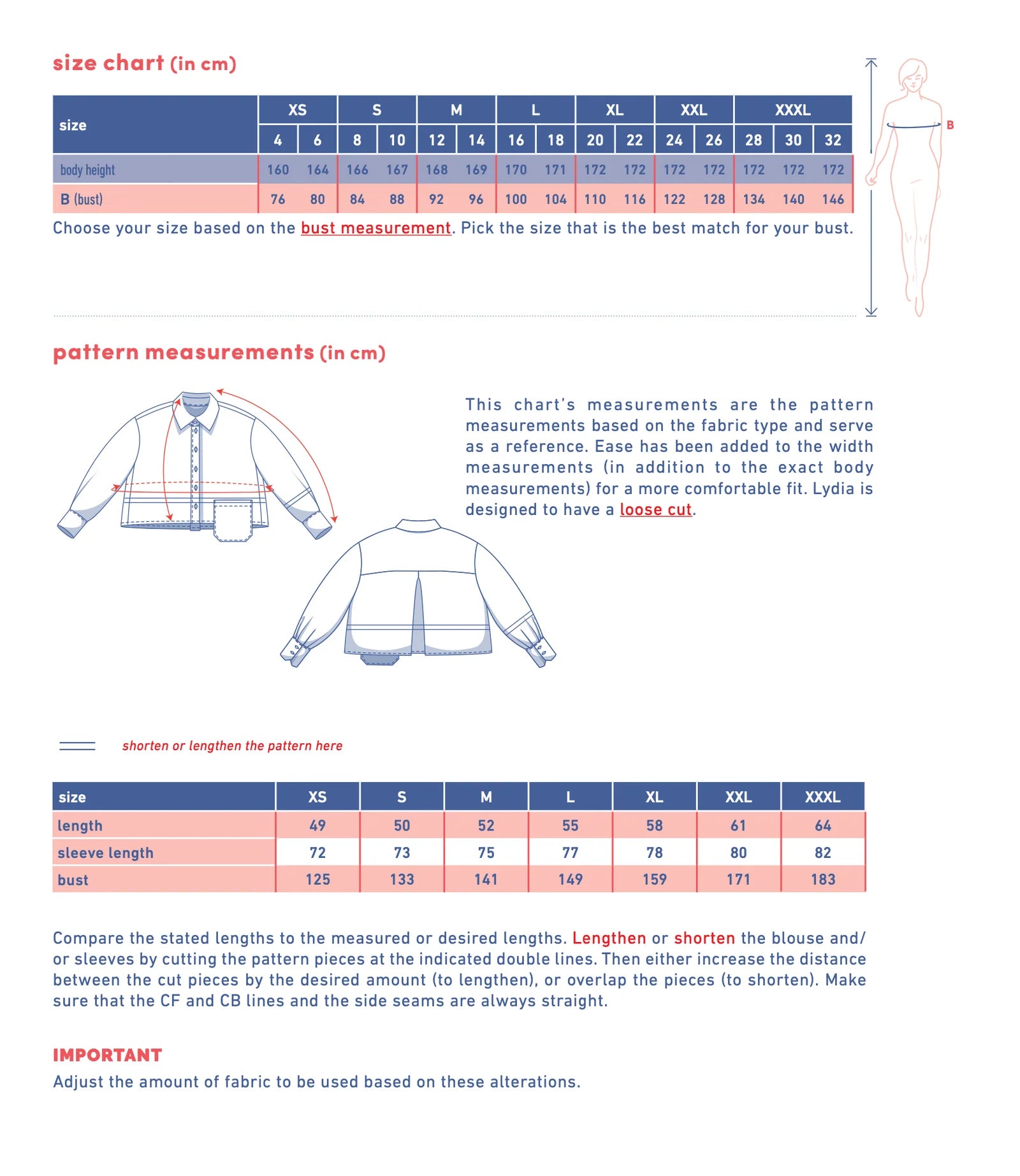 Fibre Mood Lydia, Logan, Libbie, Lena + Lee Shirts