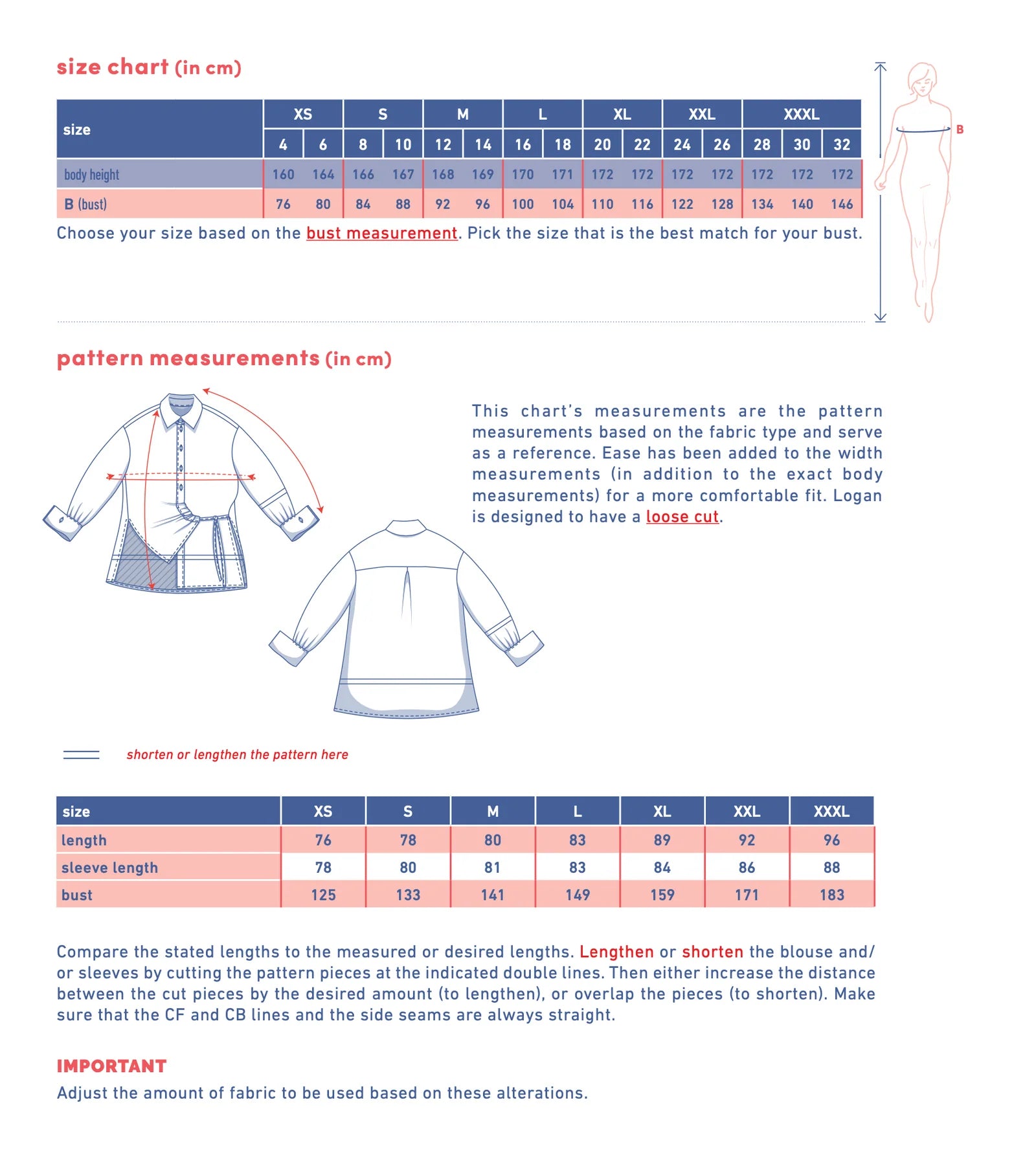 Fibre Mood Lydia, Logan, Libbie, Lena + Lee Shirts