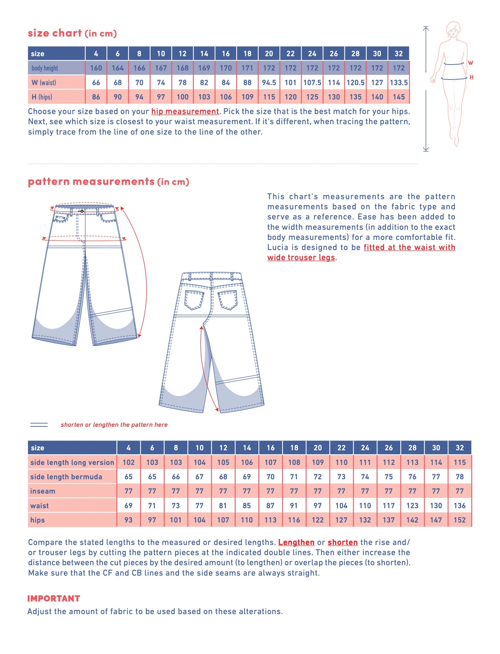 Fibre Mood Lucia Shorts + Trousers