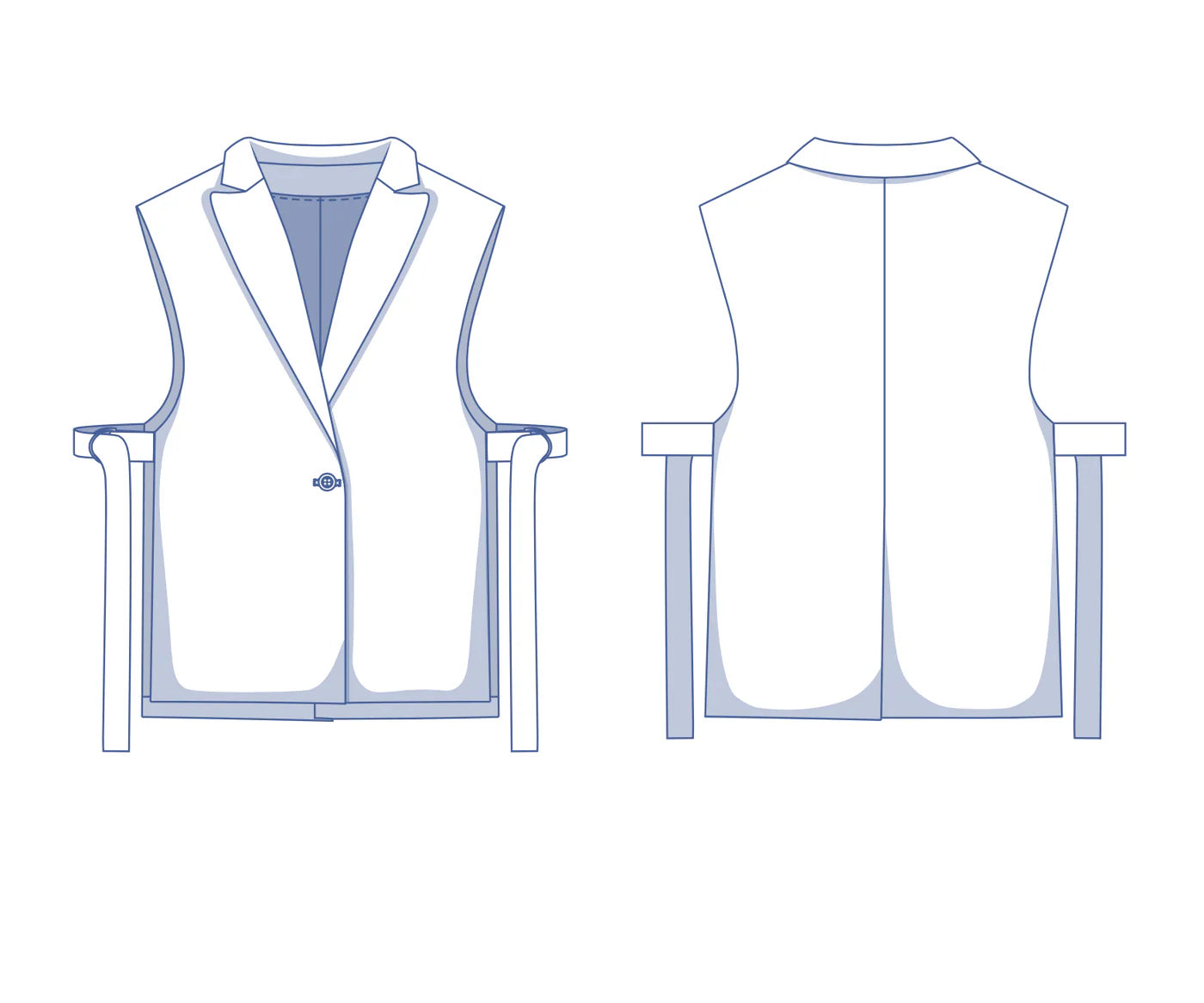 Fibre Mood Vega Sleeveless Blazer