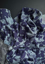 Garden Sketch Blue, Japanese Cotton Linen Fabric