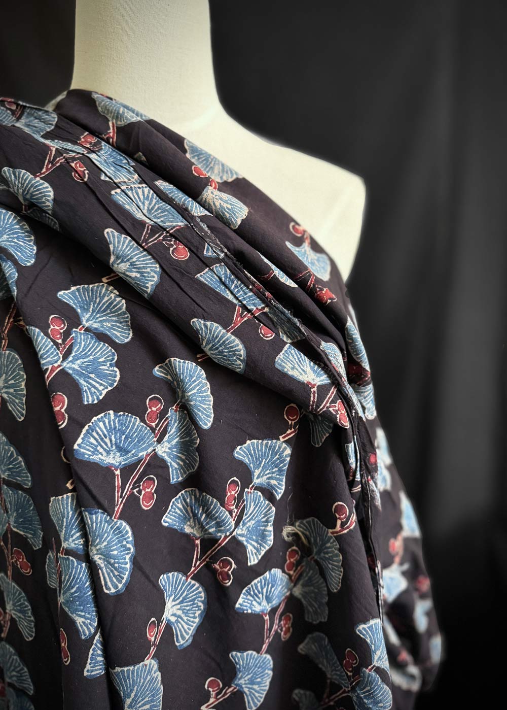 Hand Printed Cotton - Gingko