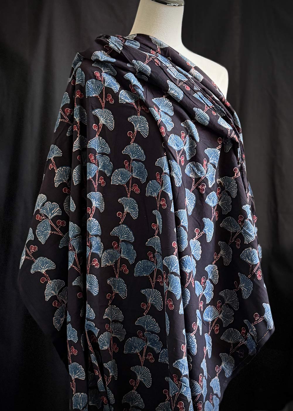 Hand Printed Cotton - Gingko