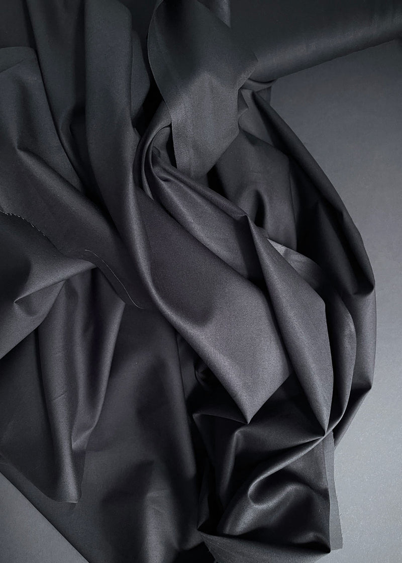 Go to Organics - Fine Cotton Poplin. Jet Black