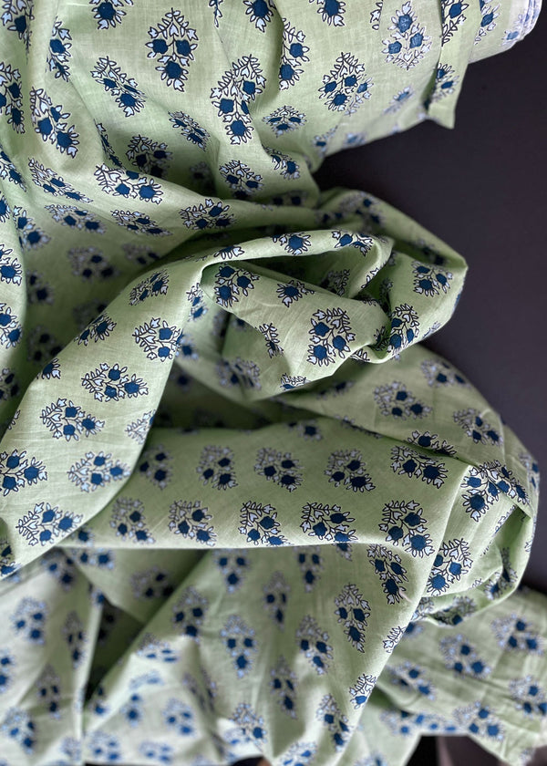 Hand Printed Cotton - Orchard Lane