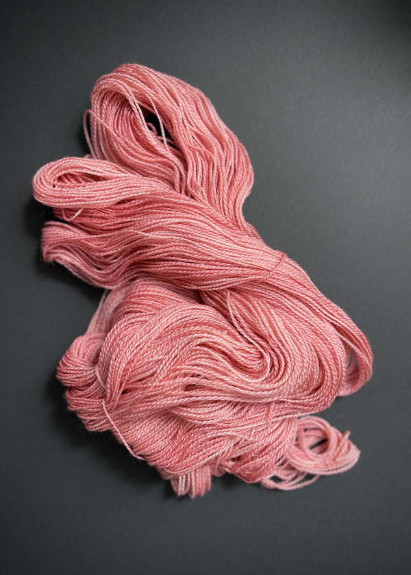 Heather Weir. 4ply Corriedale, Carnation Pink