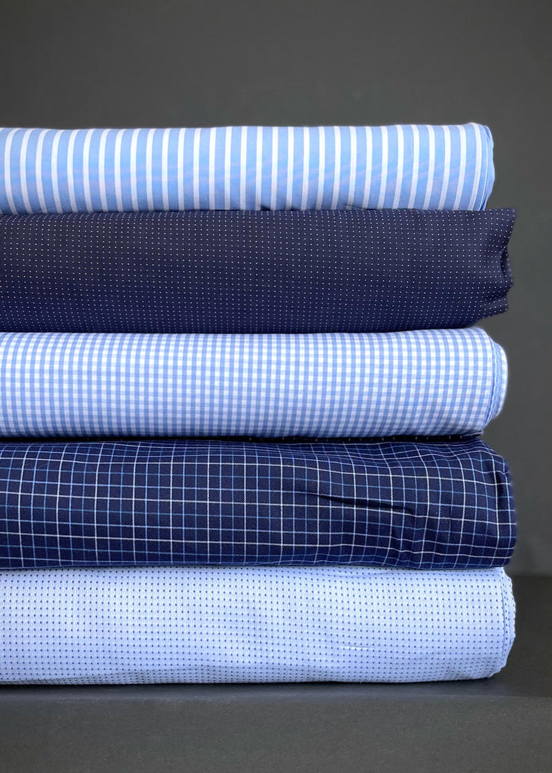 Italian Fine Cotton Shirting - Guilford Check