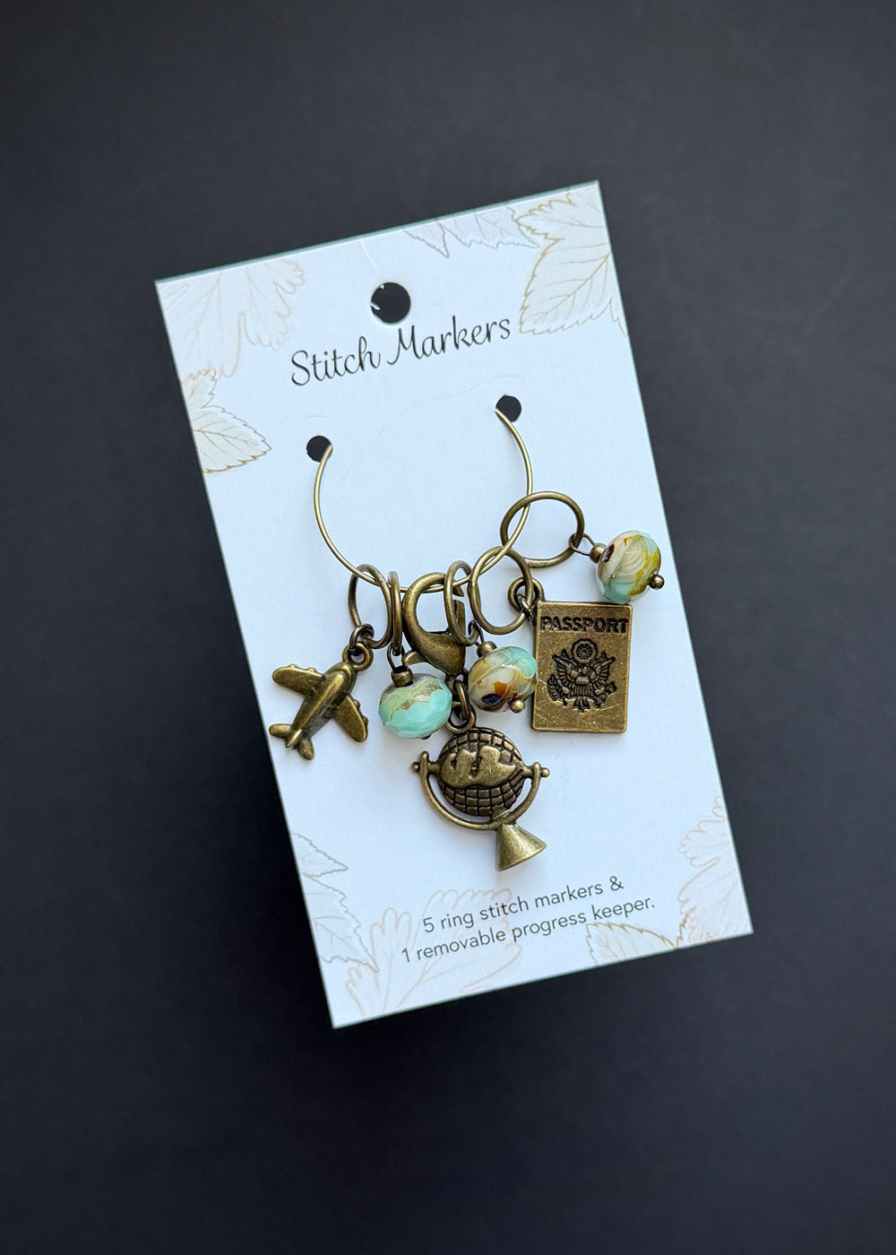Globe Trotter Stitch Marker Set