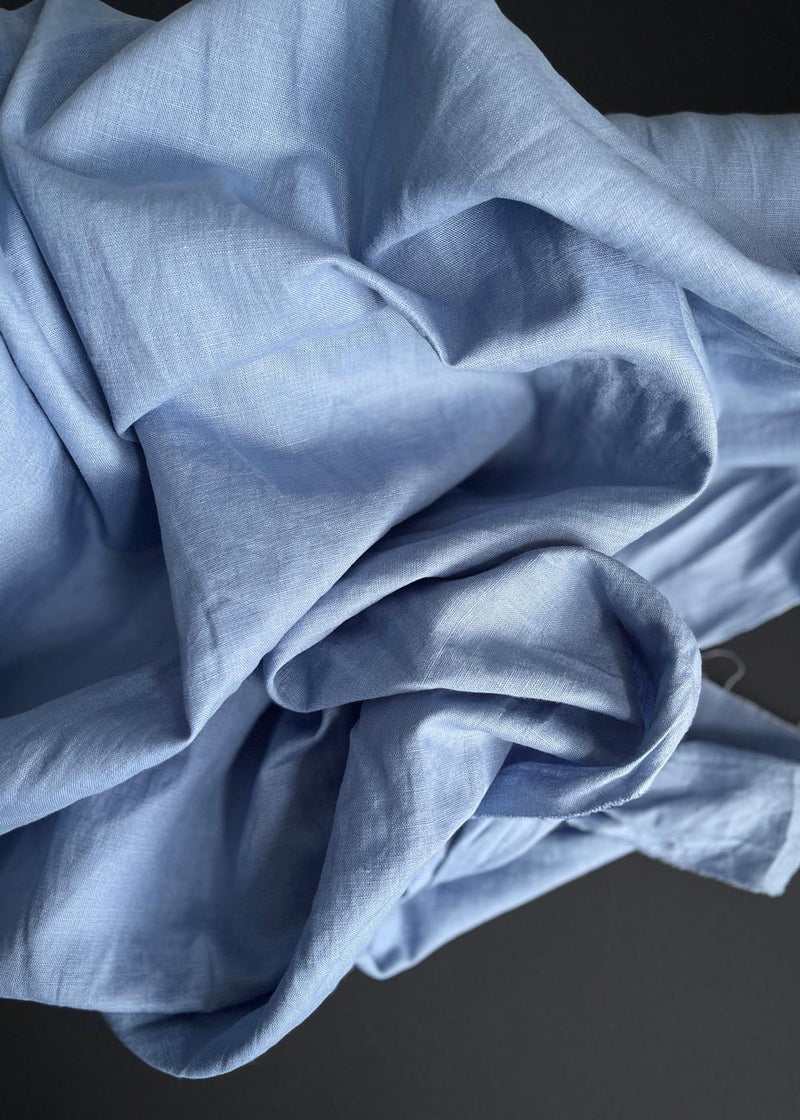 Laundered Linen Cotton - Chambray Blue