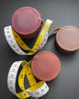 Hand-Stitched Leather Tape Measure: Chestnut