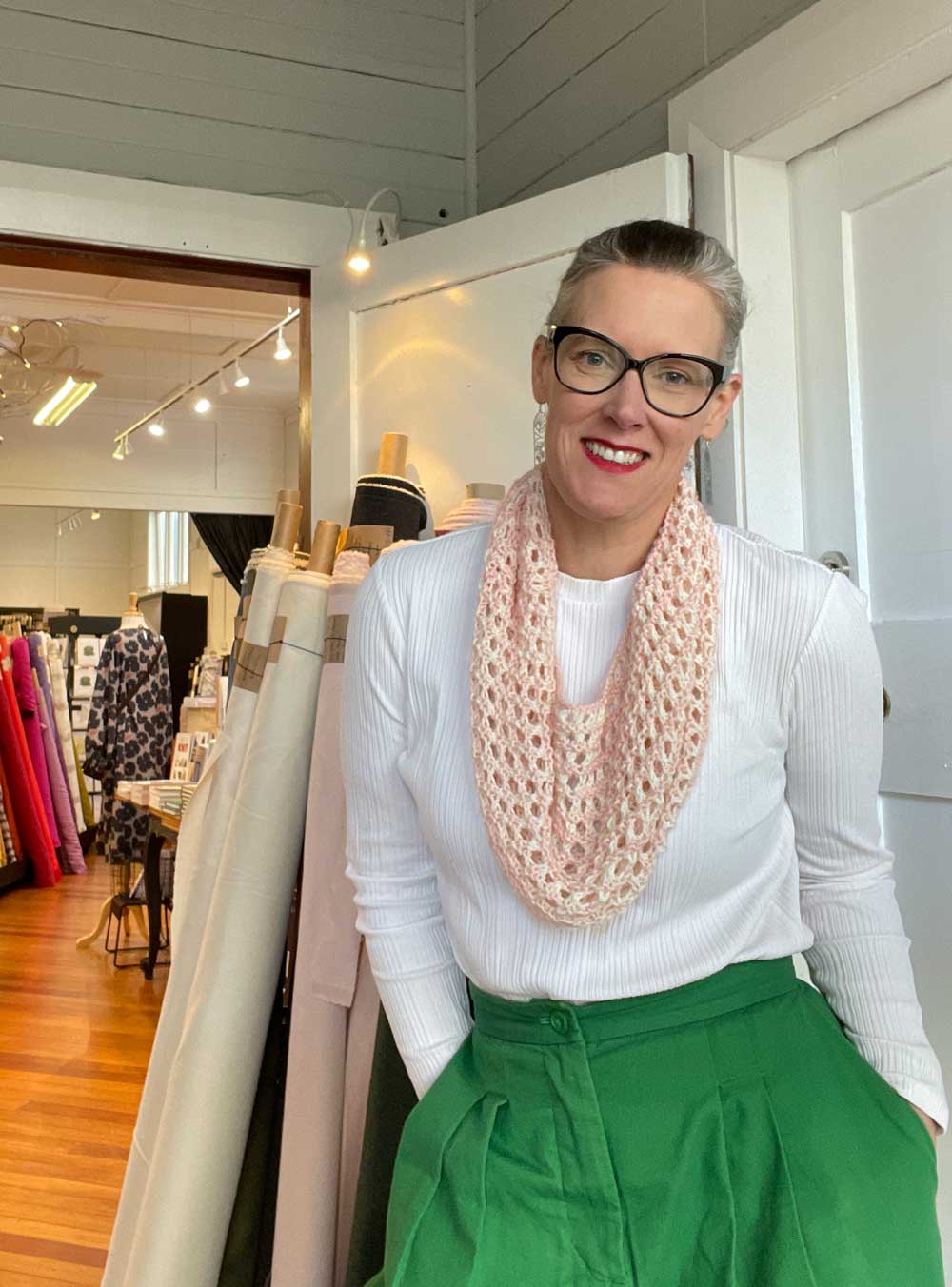 Cobbles Cowl, Elizabeth Smith Knits. Print Knitting Pattern