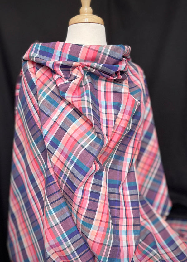 Molly Check Cotton Shirting