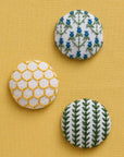 Zizashi Japanese Embroidery Kit - Natural Buttons