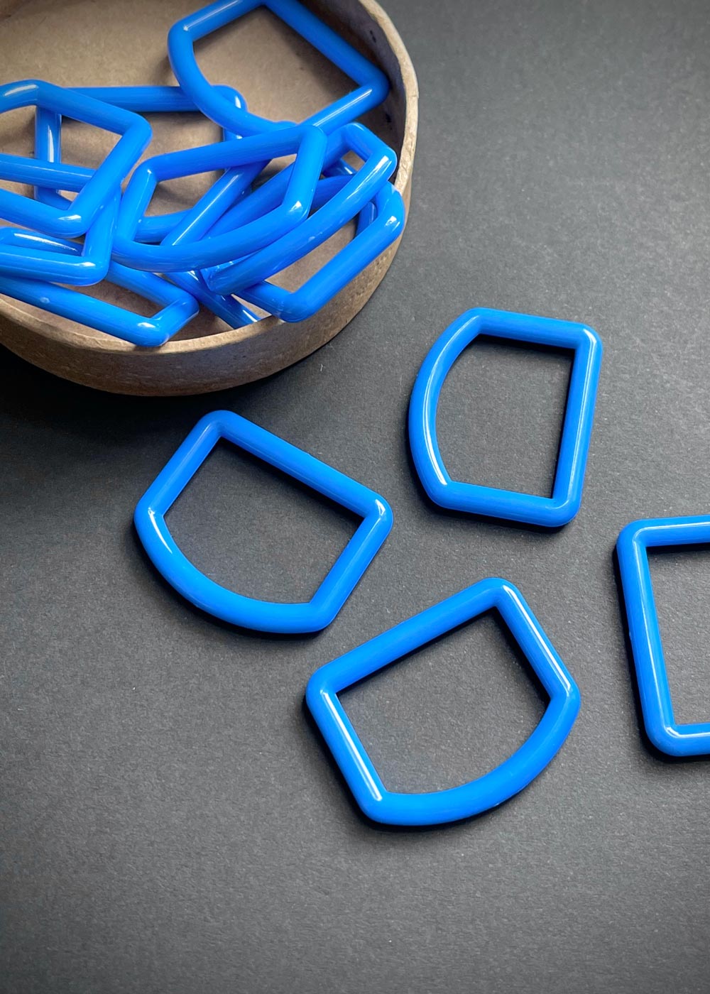 Stember D Rings Mid Blue Nylon D Rings, 25mm – Miss Maude