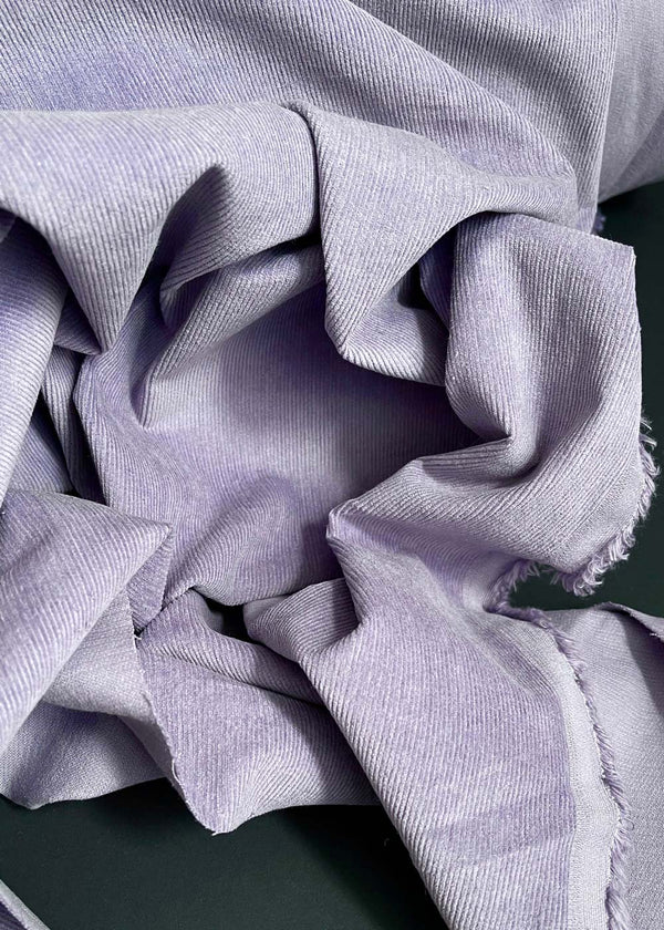 LAST PIECE! Oban Stretch Needlecord - Soft Lavender