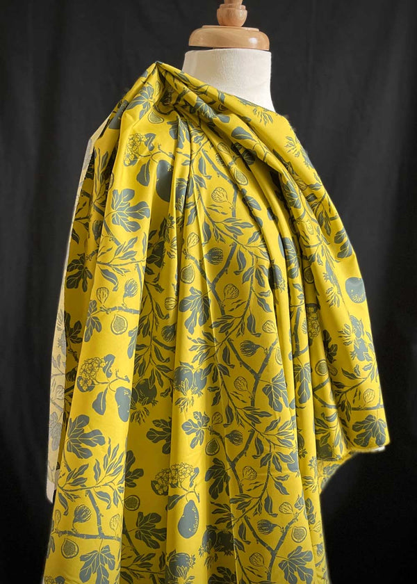 Organic Cotton Poplin - Pear, Fig & Pom: Chartreuse