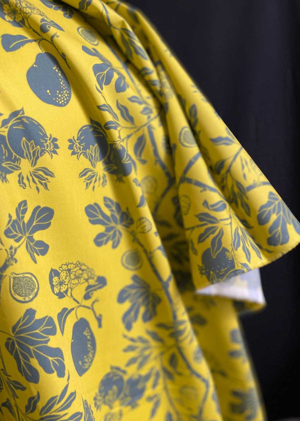 Organic Cotton Poplin - Pear, Fig & Pom: Chartreuse
