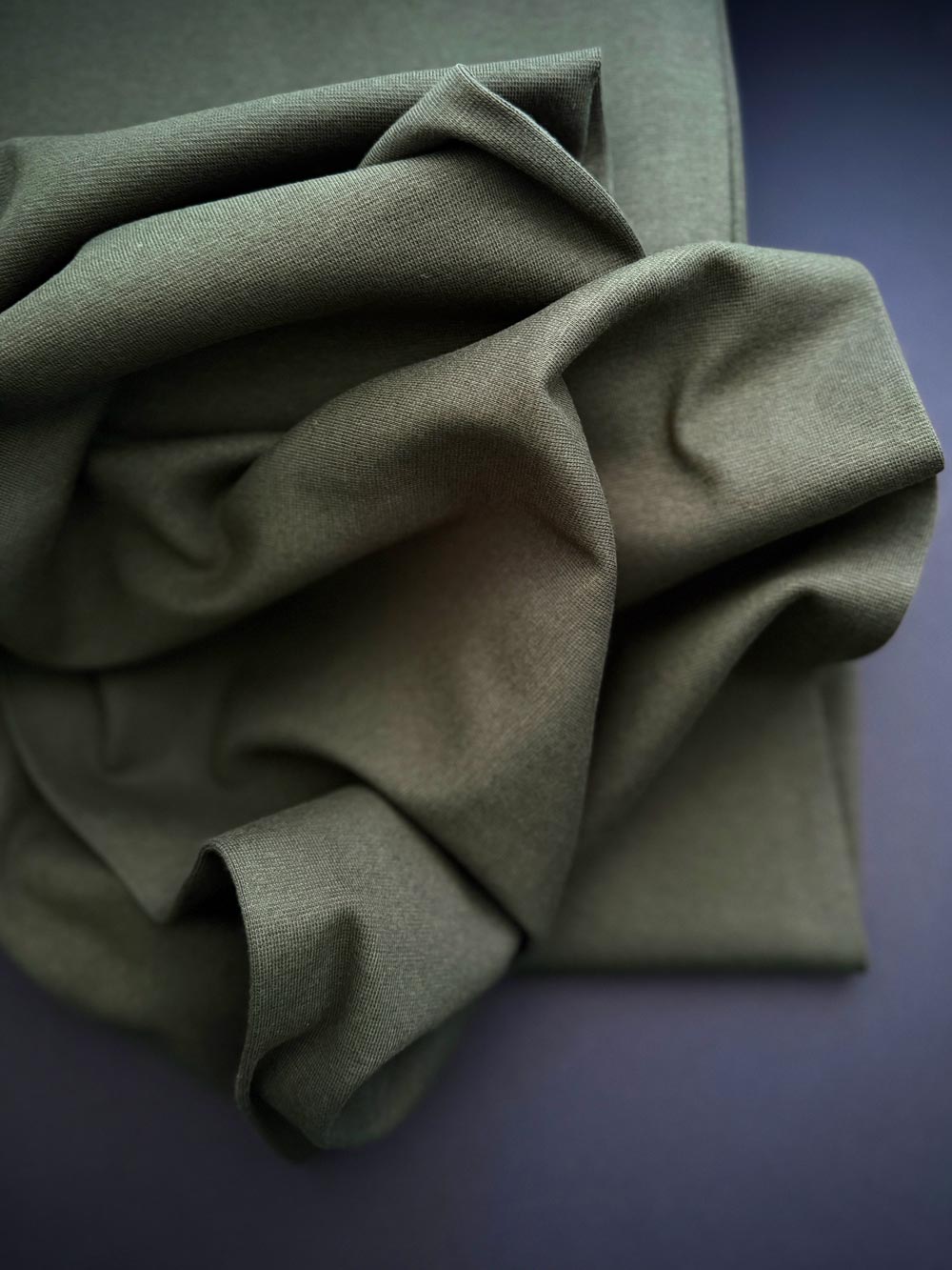 Go To Organics - Cotton Ribbing, Dark Green