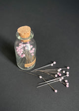 Pink Glass Head Pins