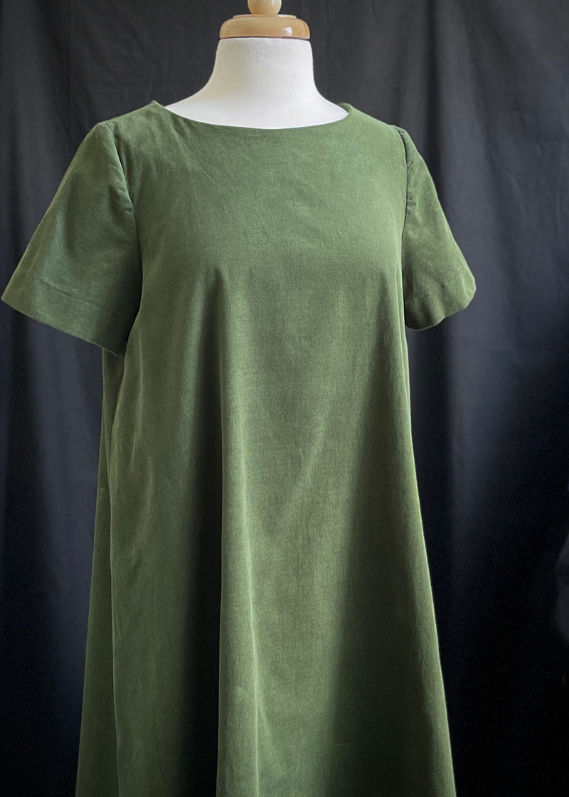 Sewing Kit : Trapeze Dress, Cotton Pinwale Corduroy